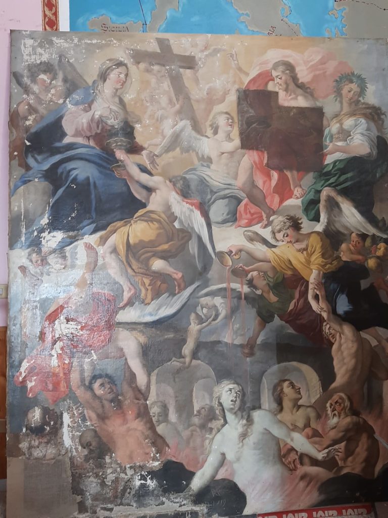 Mercogliano la Madonna delle Grazie con Cristo e anime purganti