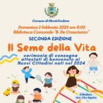 “Il Seme della Vita”: domenica 2 febbraio la premiazione dei neonati a Montefredane