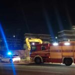 Avellino, nella notte fiamme ad un escavatore in un cantiere